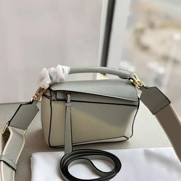 

women's puzzles bag crossbody shoulder messenger bags designer real leather luxury classic calfskin cuboid shape handle purse wallet pi