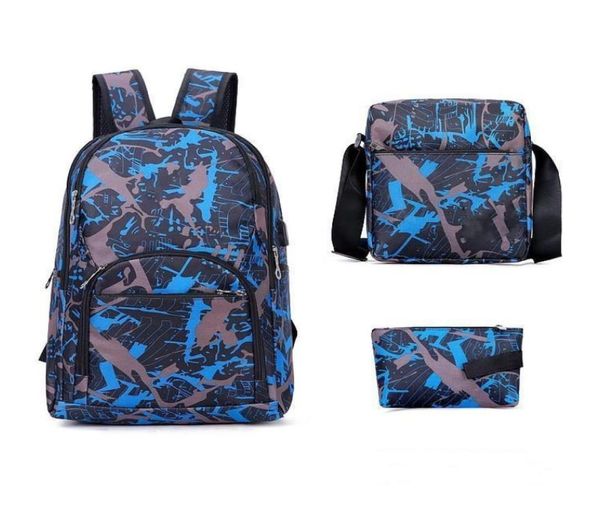 

2021 20 outdoor bags camouflage travel backpack computer bag oxford brake chain middle school student bag many colors2678286