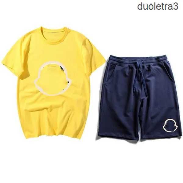 

trapstar summer tracksuits for men designer cotton printed short sleeve t shirt shorts outfits piece sets fashion sports suit y6fl ylgv, Gray