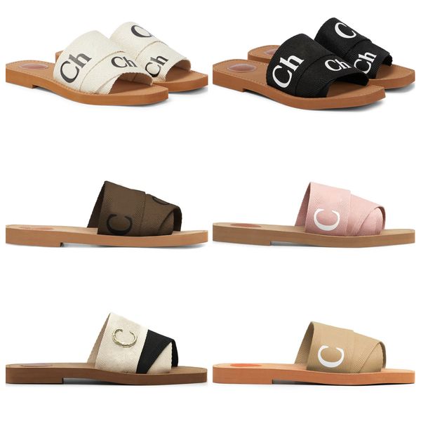 

designer slippers sliders slides sandals woody sandals luxury sandals flat mule net red letter travel holiday flat summer sandals women&#039, Black
