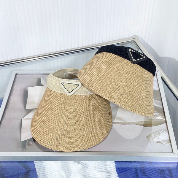 

vb luxurys desingers sunscreen cap hoop style sun fashion wthout letter baseball hat sunshade straw empty caps classical 12, Blue;gray