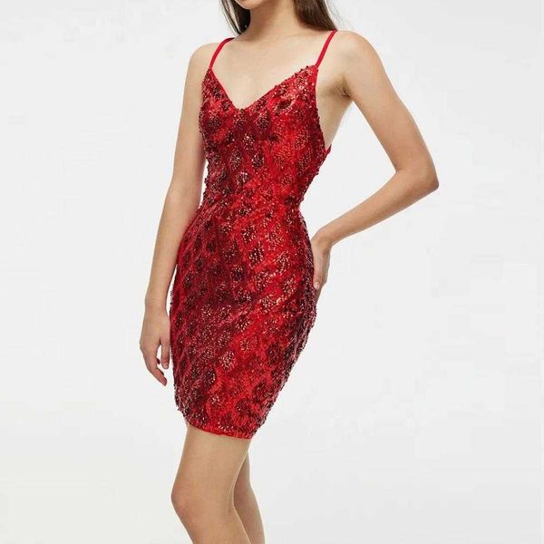 

womens sling slim dress sequined sleeveless party nightclub, Black;gray