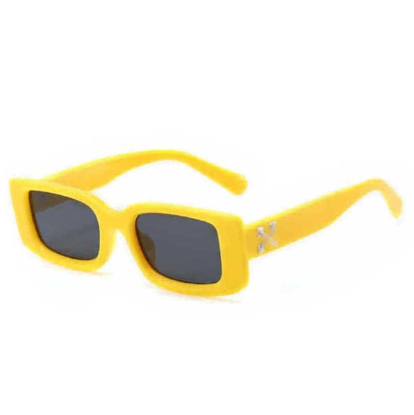 

fashion luxury frames sunglasses style square brand men women sunglass arrow x frame eyewear trend sun glasses bright sunglasse 5wtu, Black