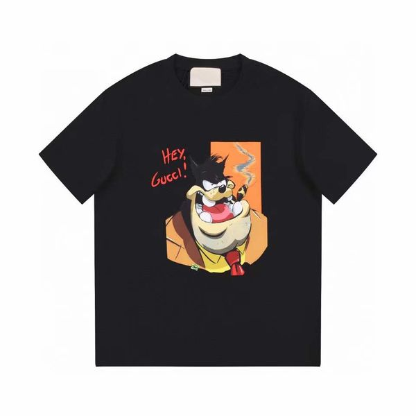 

luxury brand designer animal pattern men's t-shirt, White;black