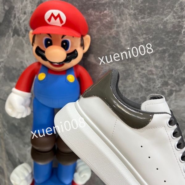 

2023women fashion quality casual shoes heel leather lace-up sneaker running trainers letters flat printed sneakers, Red;white