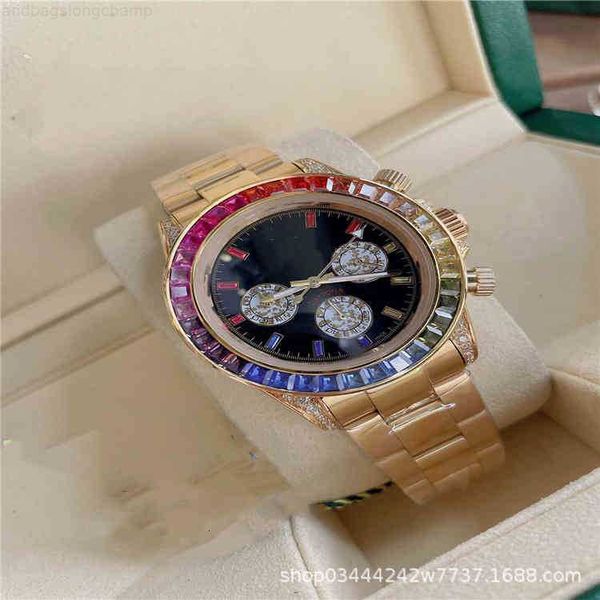 

designer watch men jason007 movement wtistwatches tiktok live star same rainbow di temperament lady water, Slivery;golden