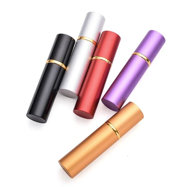 

perfume bottle custom wholesale 10 ml empty portable glass with aluminum shell spray refillable cosmetic case 221130