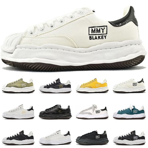 

mihara yasuhiro og sole canvas low mmy shoes for men women running designer sneakers black white blue mens trainers
