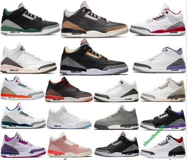 

og jumpman 3 3s basketball shoes desert elephant black gold cardinal red pine green rust pink kumquat neapolitan dark mocha lris navy racer