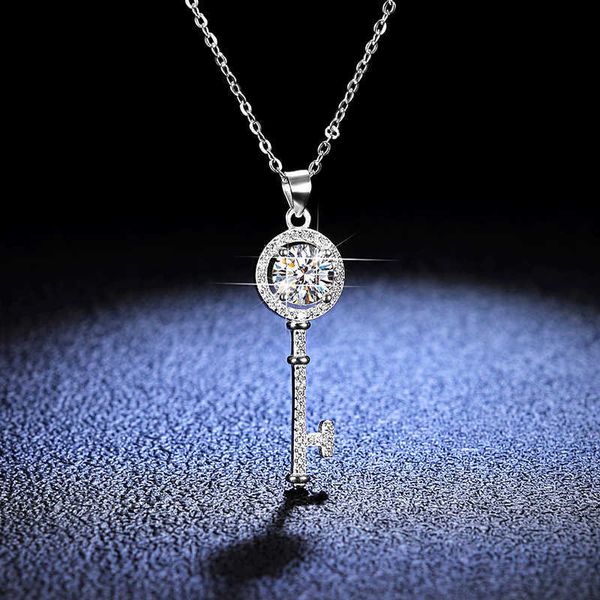 

chain sterling silver moissanite pendant cute dainty lady 925 jewelry woman iced out necklace birthday necklace
