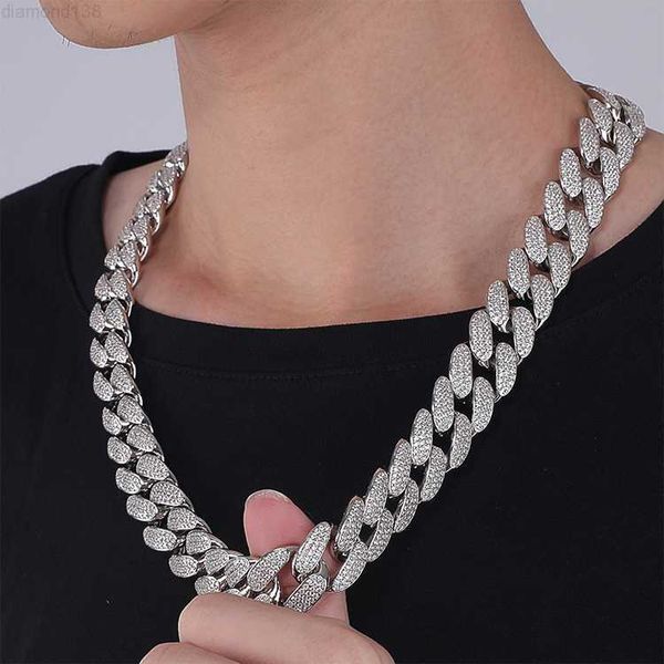 

jwy hip hop jewelry wholesale price premium quality iced out cuban chain necklaces for men, Silver