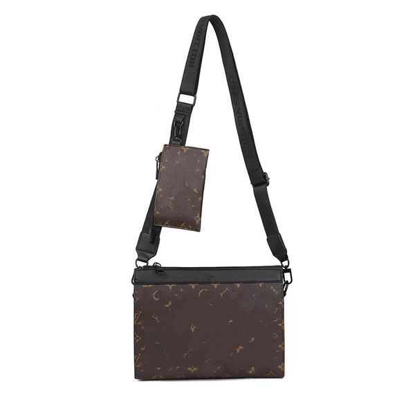 

2023 the latest men's shoulder bag fashion two-piece set of handbag briefcase