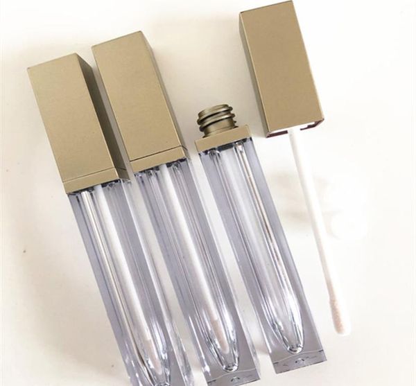 

6ml empty lip gloss tube gold black fashion lipstick lipgloss tubes bottles women make up packing container f13056360551