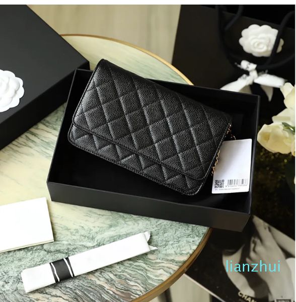 

10A Mirror quality Designers Flap Bag Caviar Leather Cross Body Bag Designer Single shoulder Bags Chains Evening Bags With Box C013