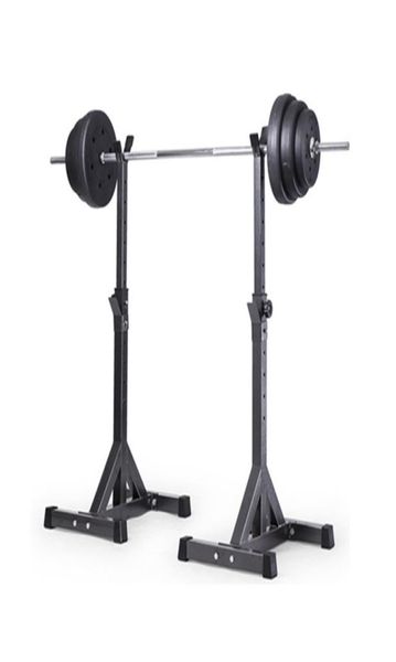 

new2pcs adjustable rack standard solid steel squat stands barbell4185856