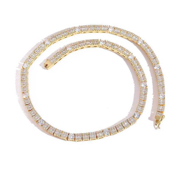 

new design 6mm baguette moissanite diamond tennis chain iced out silver round cut diamond cluster tennis bracelet