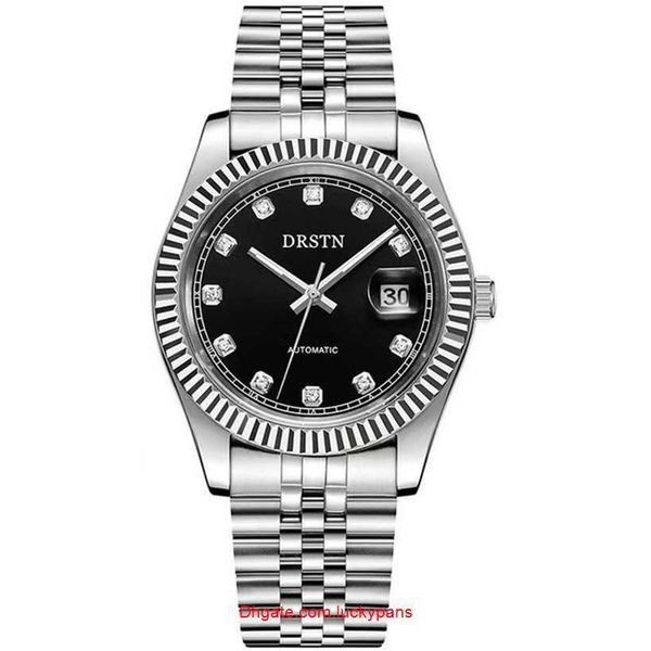 

r olax watches luxury watch wristwatches women watches for men auto date waterproof automatic movement folding buckle 3641mm stainless steel, Slivery;black