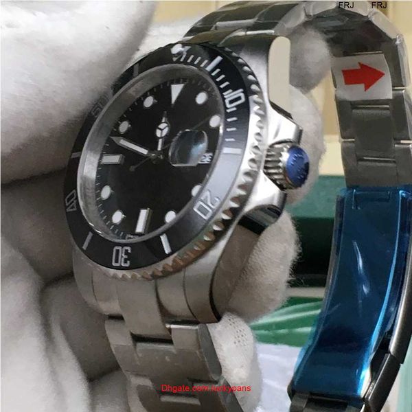 

r olax watch 4 colors men sapphire black ceramic bezel stainless steel 40mm 116610lv 116610ln 114060 automatic mechani frj m0mt, Slivery;golden