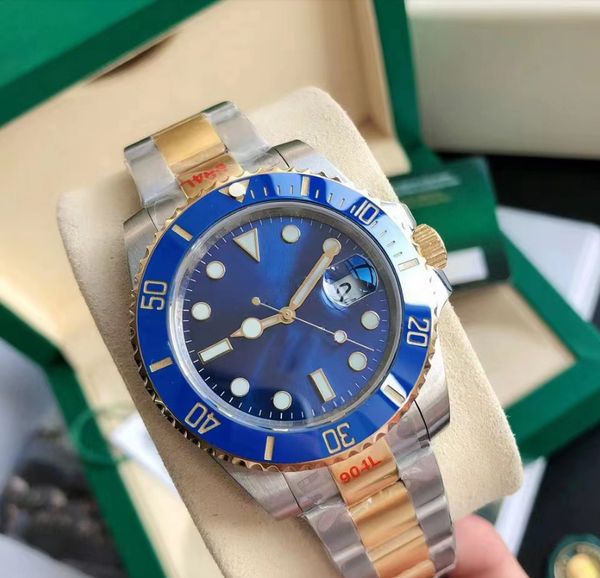 

men's fashion 41mm luxury watch mechanical automatic watch fashion classic style stainless steel luminous sapphire watch, Slivery;brown