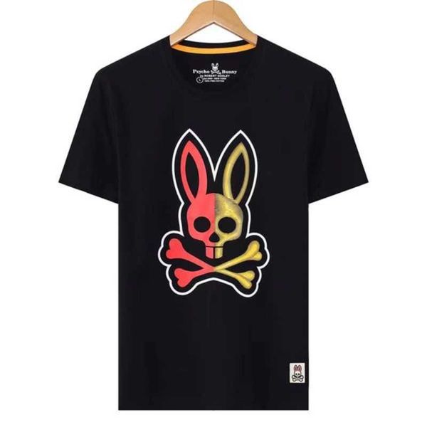 

mens women designers t shirt fashion men s casual psycho bunny shirts man clothing street designer shorts sleeve clothes, White;black