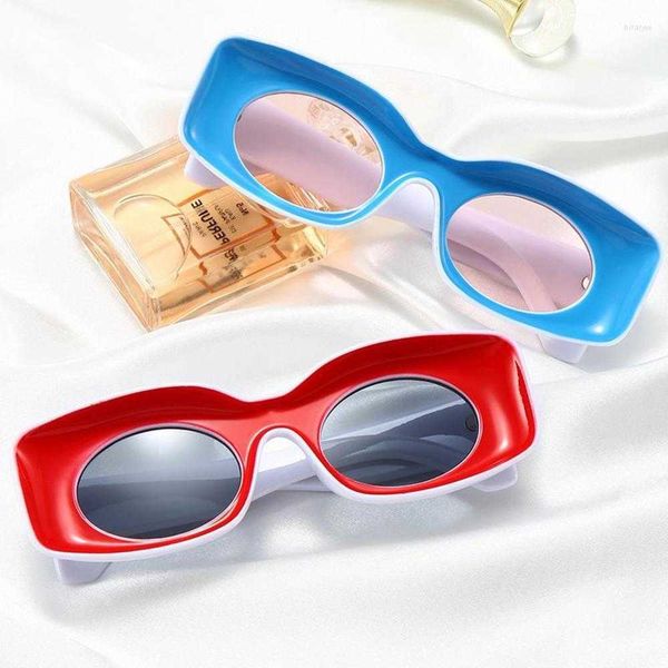 

sunglasses vintage square oversized women brand designer big frame retro shades male sun glasses hip hop white yellow lady uv400, White;black