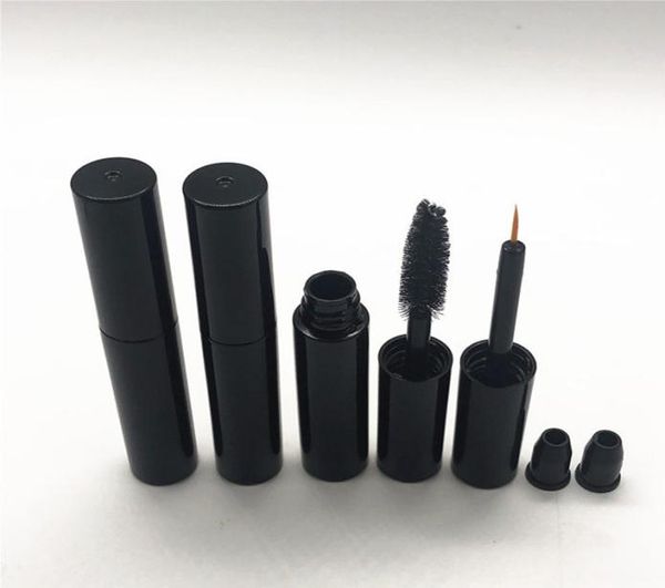 

4ml black mascara tube with plug eyelashes oil vial bottle container diy makeup refillable bottles5597136