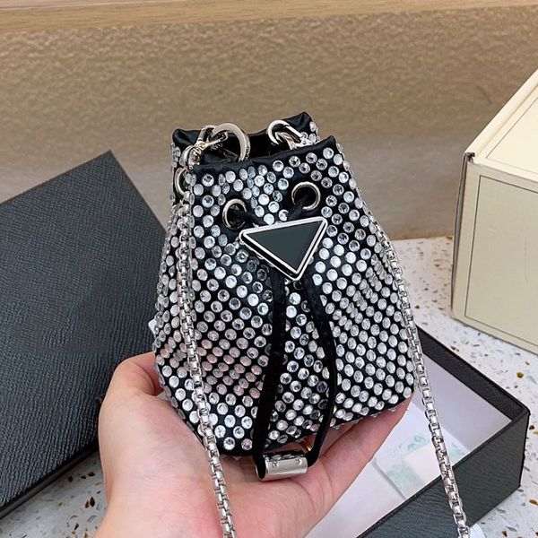 

bags designer bag full drill totes fashion bucket handbag gold shoulder crossbody bag mini purse classic women wallet