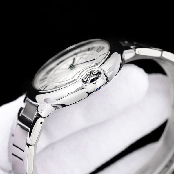 

fashion women's watch luxury men's watch designer watch blue balloon watch 816 steel strap size 33/42mm fashion couple movement wa, Slivery;brown