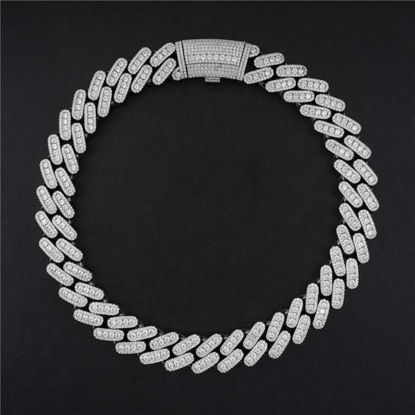 

miami iced out lacquered moissanite stones 10mm cub montre et bracelet cuban link chain, Silver