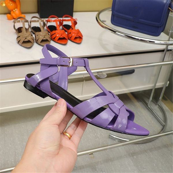 

fashion women's sandals 2023 yslity luxury brand letter logo summer women's high heels men's casual student flats 03-022, Black