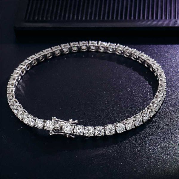 

manufactory direct sterling s925 bracelet 925 silver tennis chain