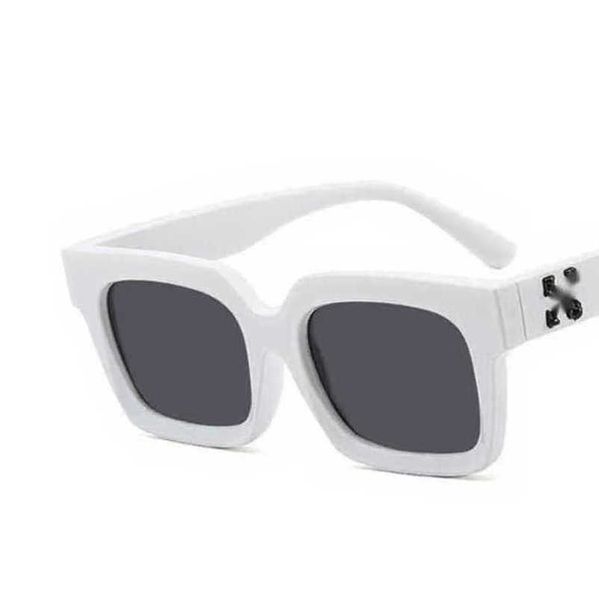 

fashion luxury offs frames sunglasses brand men women sunglass arrow x frame eyewear trend hip hop square sports sun glasses travel sunglass, Black