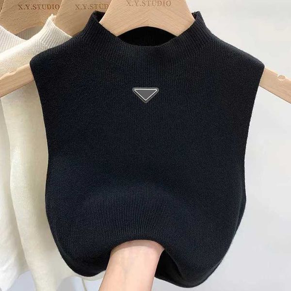 

women sweater designer vests vest sweaters spring fall loose letter round neck pullover knit waistcoats sleeveless vest waistcoat jumper wom, Black;white