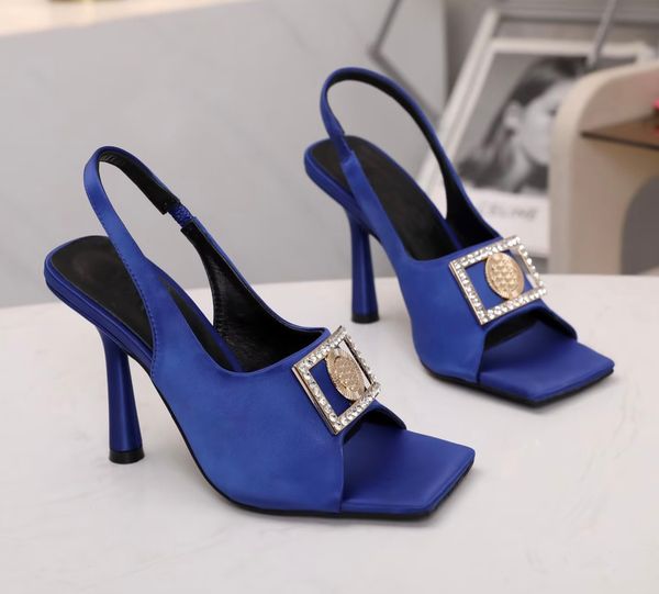 

2023 fashion leisure sandals medusa luxury designer sandal classic slide women's high-heeled sandals fl012, Black