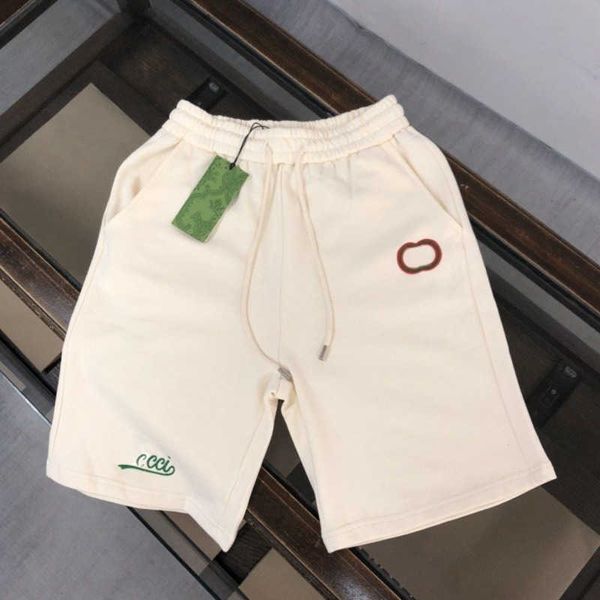 

luxury designer shorts mens casual trousers printed and embroidered beach pants cotton sweatpants loose couple pant size s-4xl, White;black