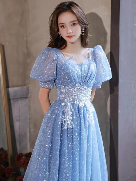 

2023 prom dresses beads appliques floor length party dresses formal gowns vestido de festa new elegant gradient second reception birthday en, Black