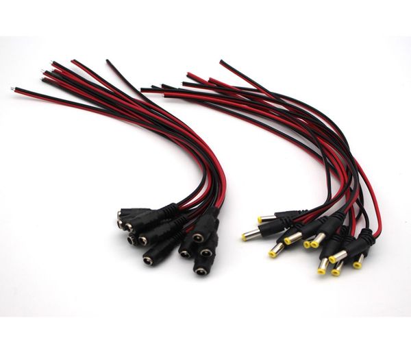 

30cm 55 21mm flat type male connector female led dc cable018920055