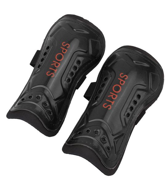 

one pair lightweight soft outdoor sports safety football shin pads soccer guards sports leg protector kids new8959658, Black;gray