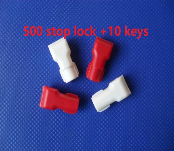 

500pcs retail security shop 6mm slock 10 keys for stem peg display hooks antitheft anti sweep1648154