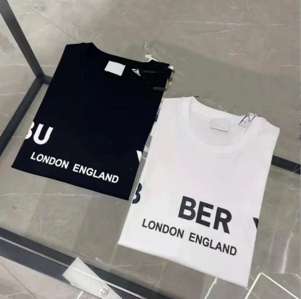 

2023 desinger mens t shirt summer fashion men tshirt casual t shirts breathable cotton clothing short sleeved letter pattern printing loose, White;black