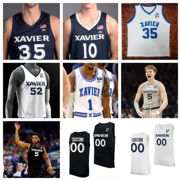

xavier basketball jersey ncaa college souley boum zach antle colby jones jack nunge crawford west adam kunkel jerome hunter desmond claude y, Black