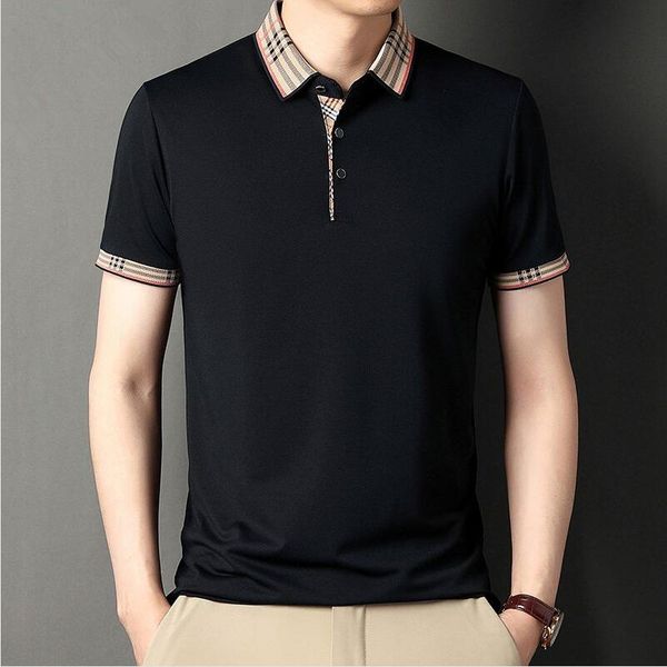 

luxury designer men's t-shirts clothes polos shirts men short sleeve t-shirt london new york chicago polop shirt dropshiping hwholesale, White;black