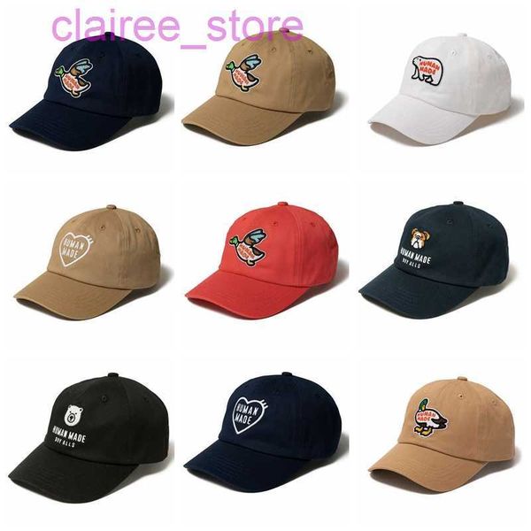 

ball caps fashion new harajuku casual brand human made cartoon animal baseball cap hat men women four seasons peaked cap adjustable j230613, Blue;gray