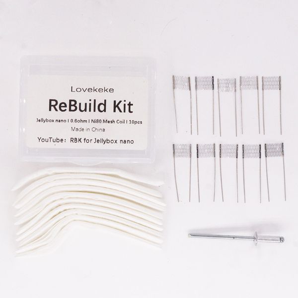 

rbk for jellybox nano 0.6ohm ne80 mesh coil vape