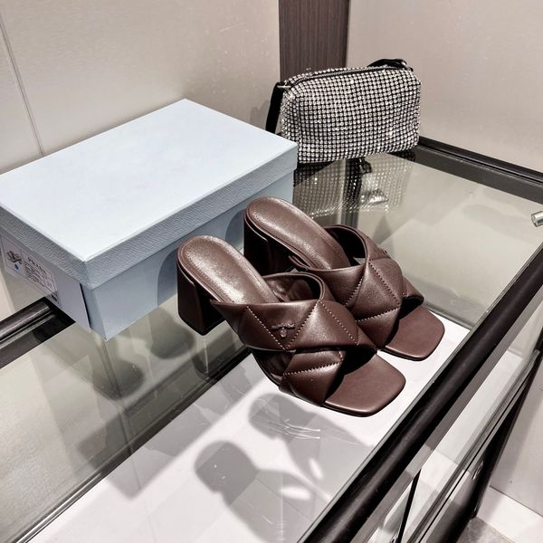 

designer sandals women monolith roman foam rubber platform sandal padded nappa leather lug tread slides luxury bread slippers summer cutout, Black
