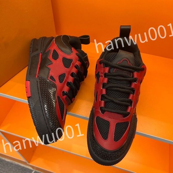 

2023 new luxury loafer shoes for women's crystal women's trainer sneakerdesigner striped fashion retro leather mens sneakers, Black