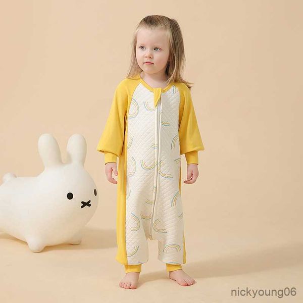 

sleeping bags children's bag romper autumn winter baby constant temperature split-leg cotton warm clothes r230804