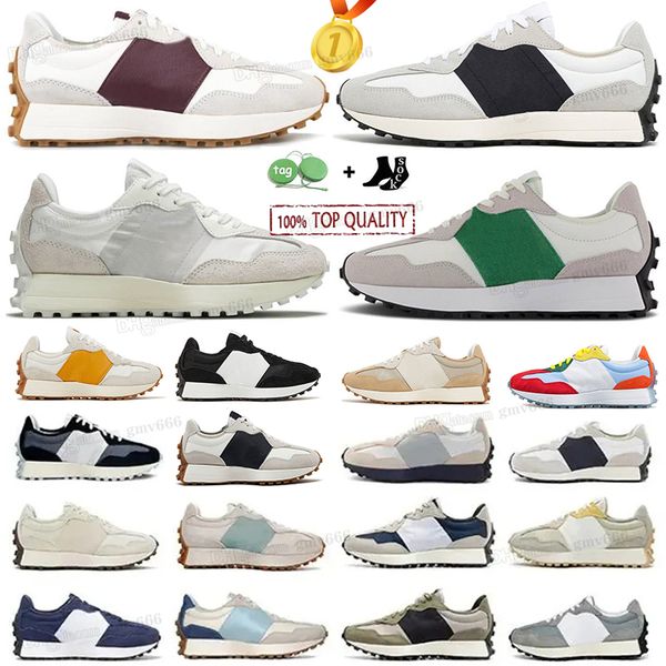 

milk new balances 327 running shoes womens sneakers nb327 blue light camel gray white grey grass green sea dark salt red bean low jogging wa