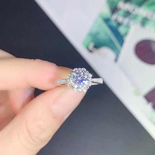 

original designer mo sangshi women's card star ring flower couple wedding engagement 18k silver plated small fresh