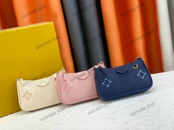 

23ss by the pool designer womens bag degrade easy pouch on strap mini shoulder bag with chain gradient hobo blue rose pink grained monograms